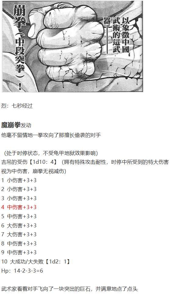 吉吊战斗回