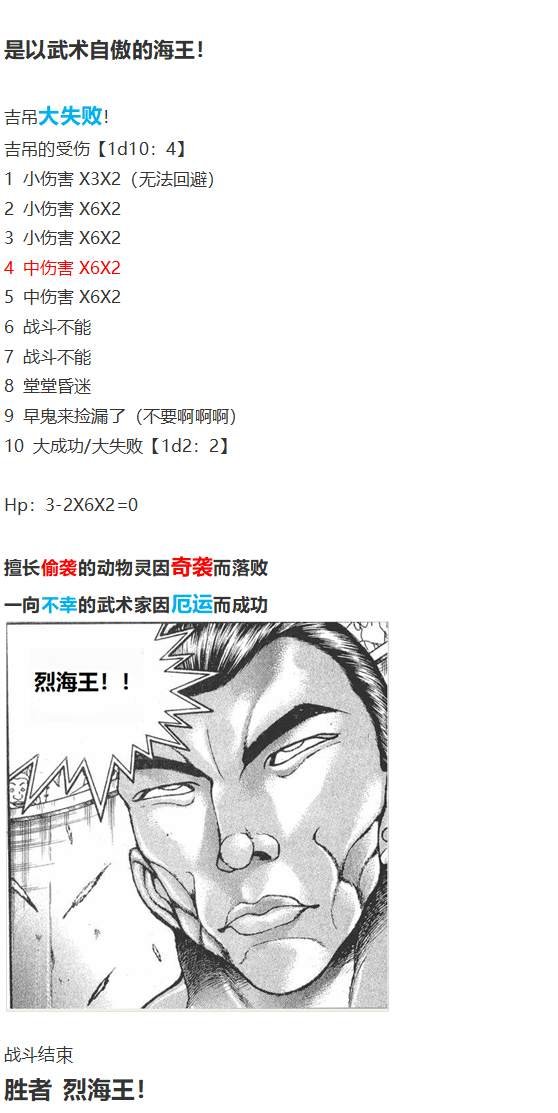 吉吊战斗回