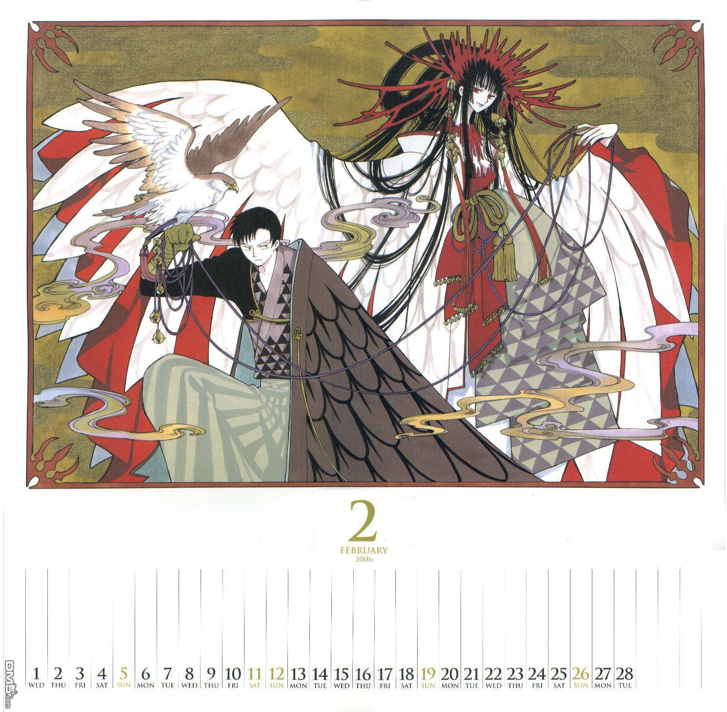 翼Tsubasa 2006漫画版月历