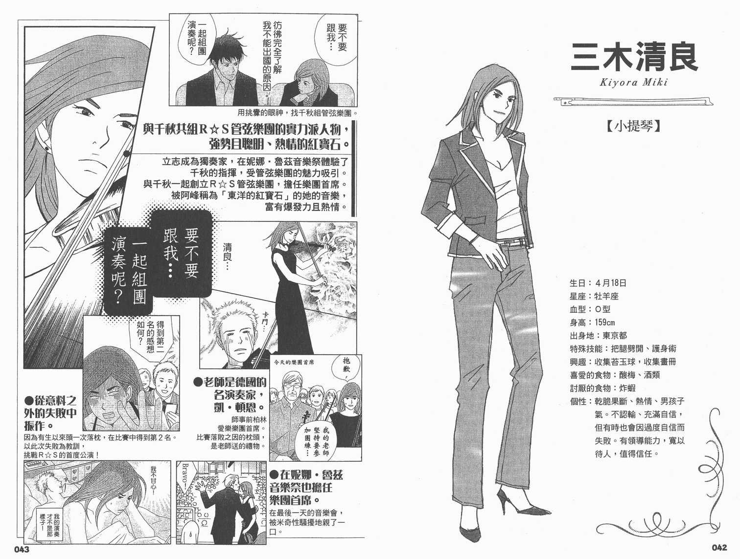 交响情人梦角色资料书