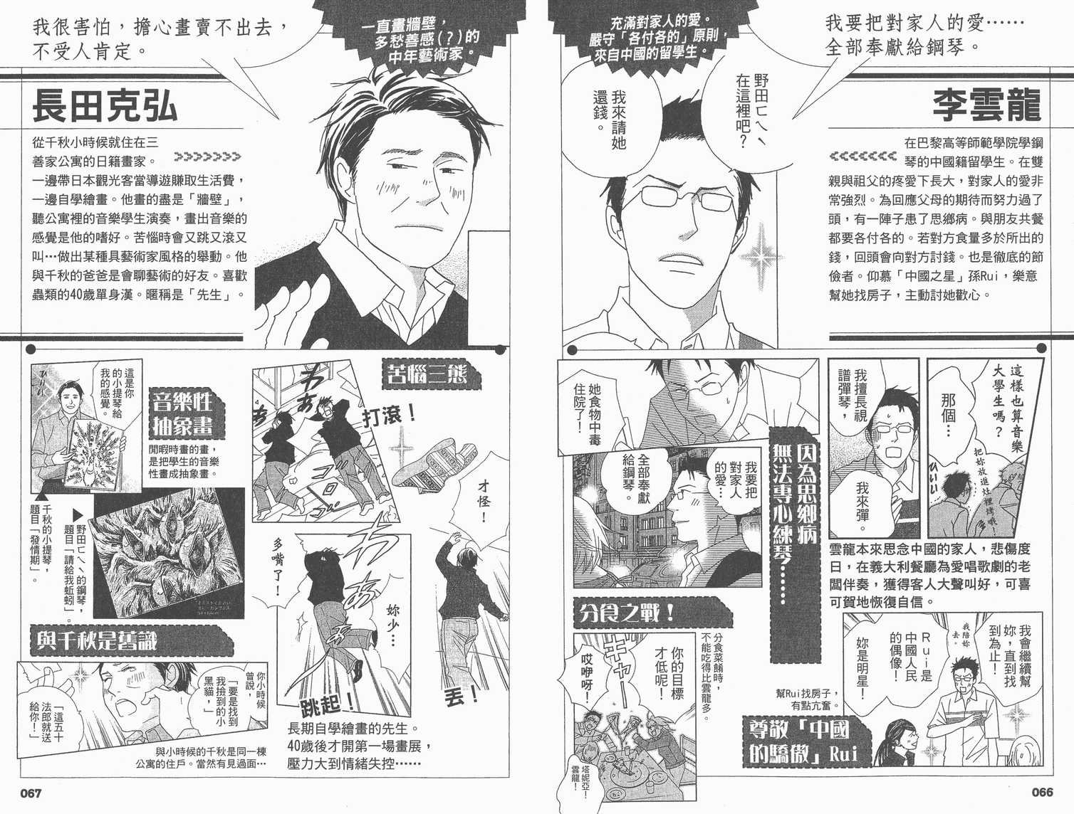 交响情人梦角色资料书