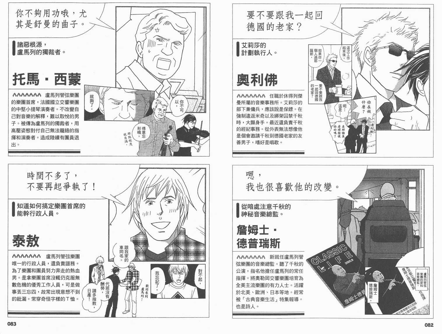 交响情人梦角色资料书