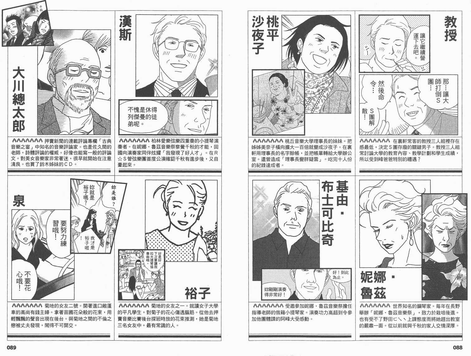 交响情人梦角色资料书