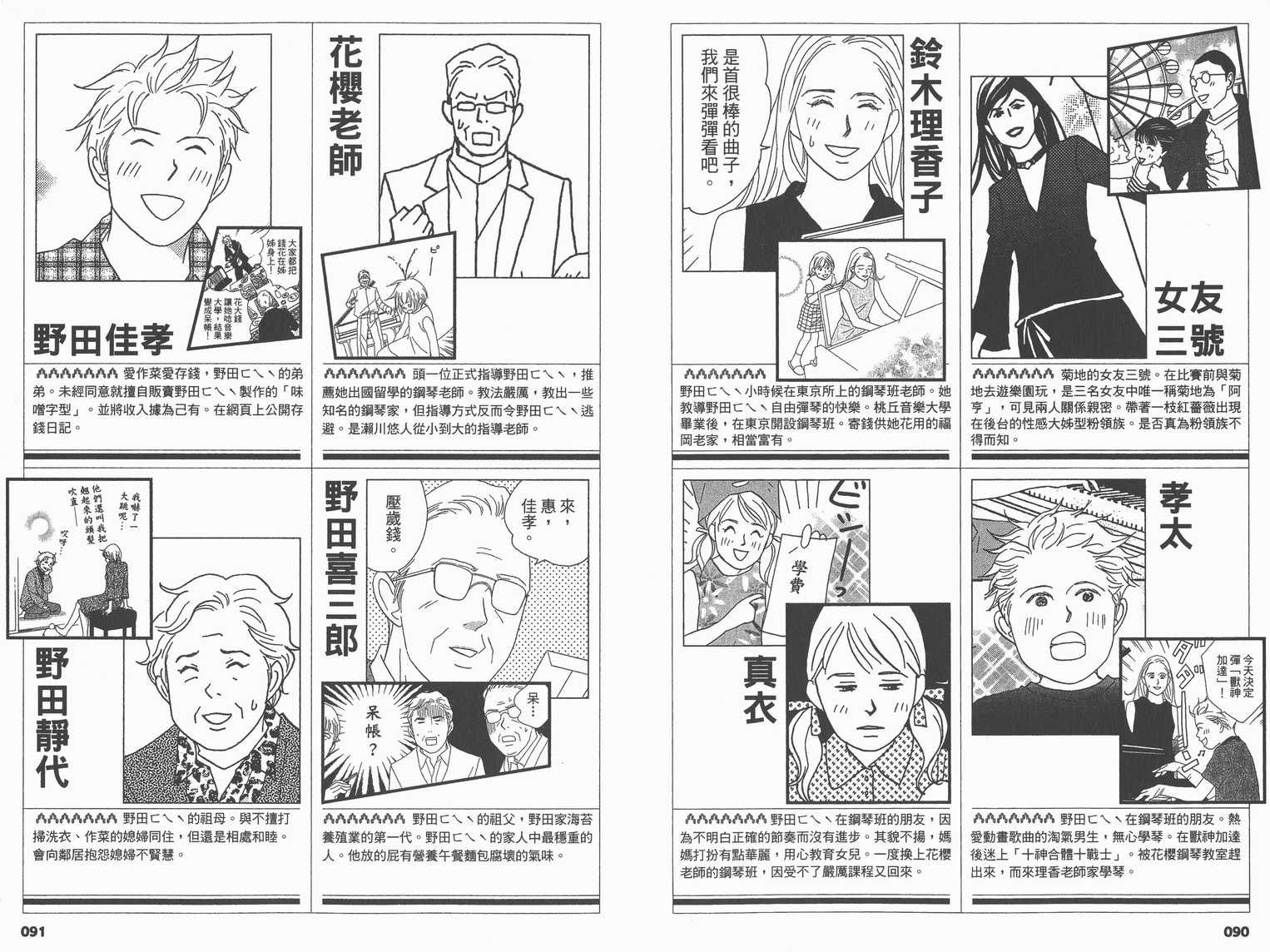 交响情人梦角色资料书