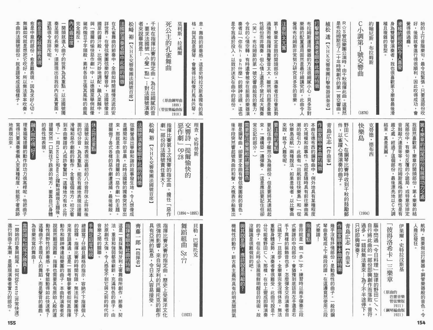 交响情人梦角色资料书