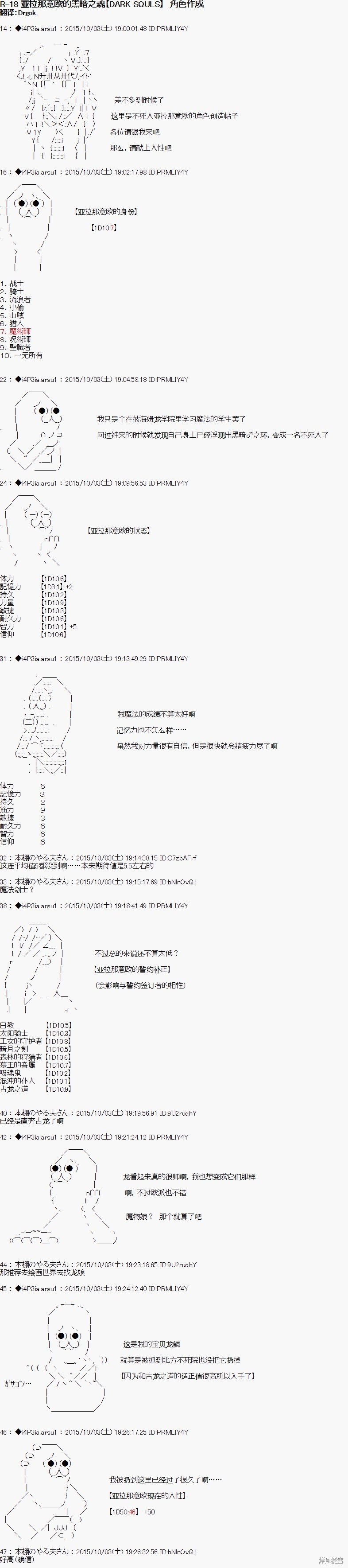 第0话 序章 角色作成