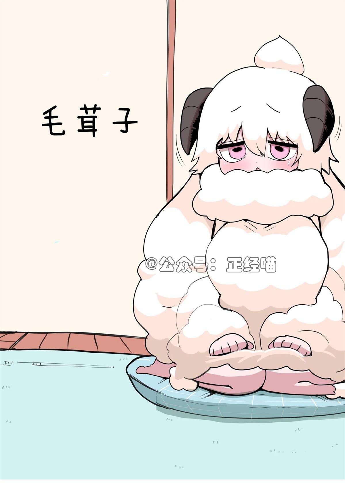 毛绒绒的抱枕