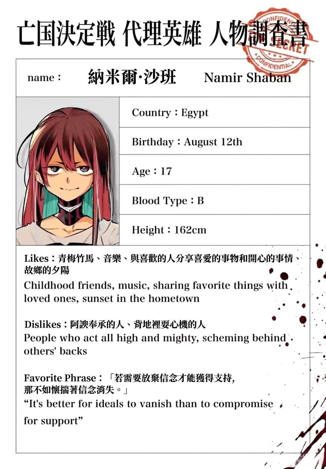 绝密代理英雄人物调查书01
