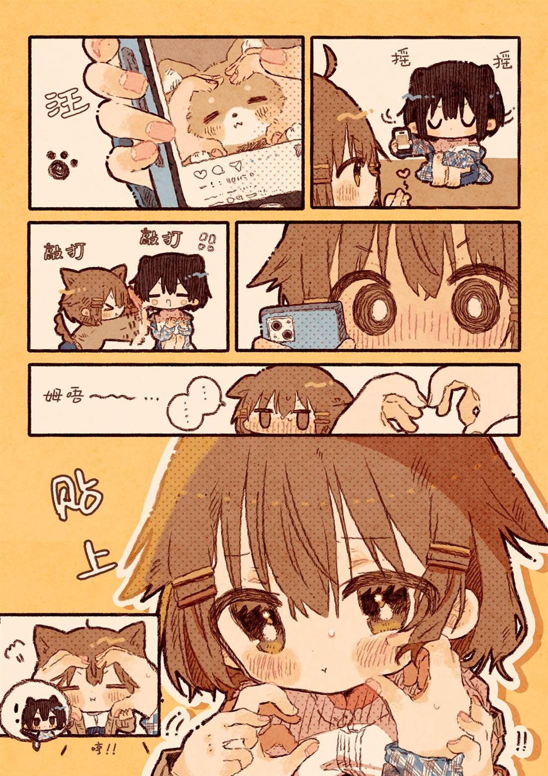 猫咪前辈与狗狗后辈02
