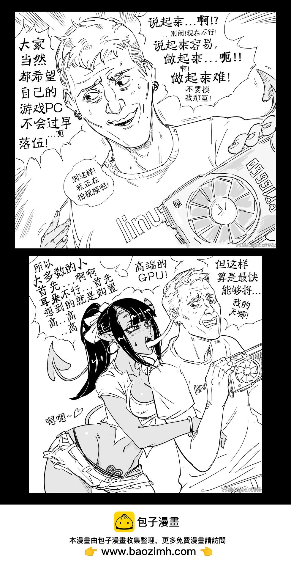 Linus在提供装机建议时被meru_nyaa的魅魔oc骚扰