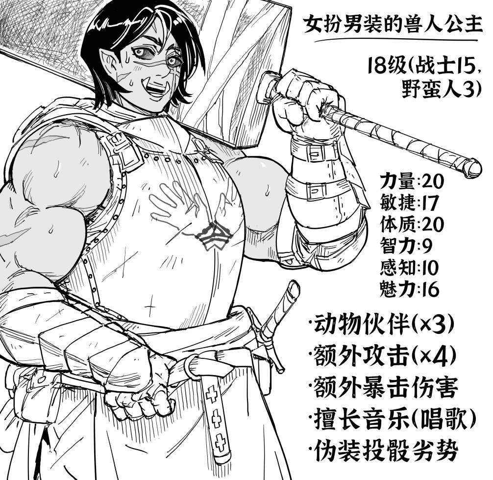 短发假小子兽人公主