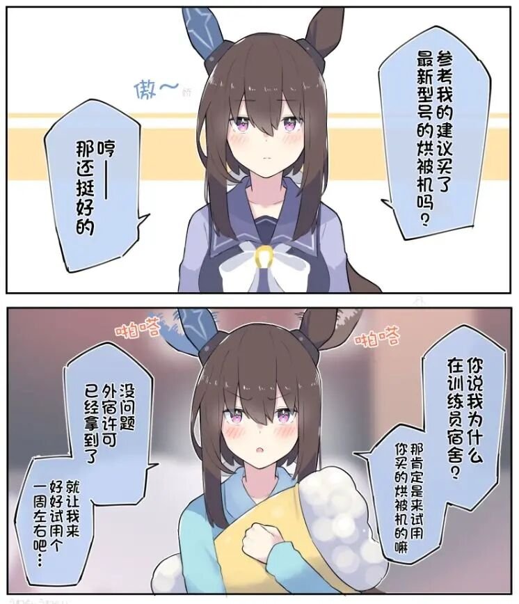买了烘被机的训练员