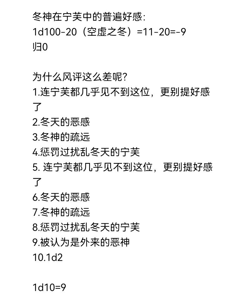 无名的冬神