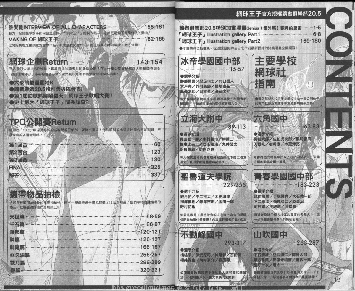 网球王子公式FANBOOK20.5