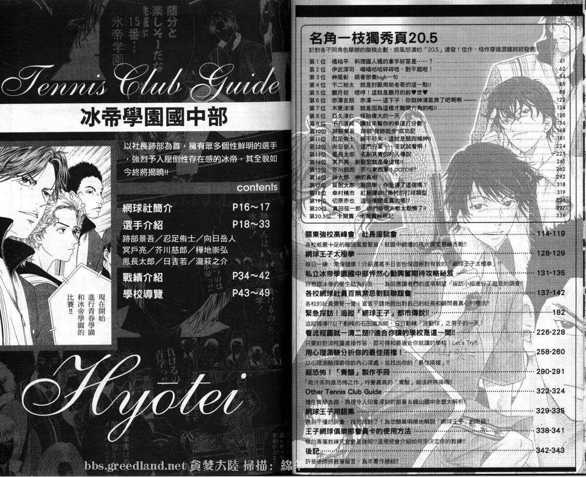 网球王子公式FANBOOK20.5
