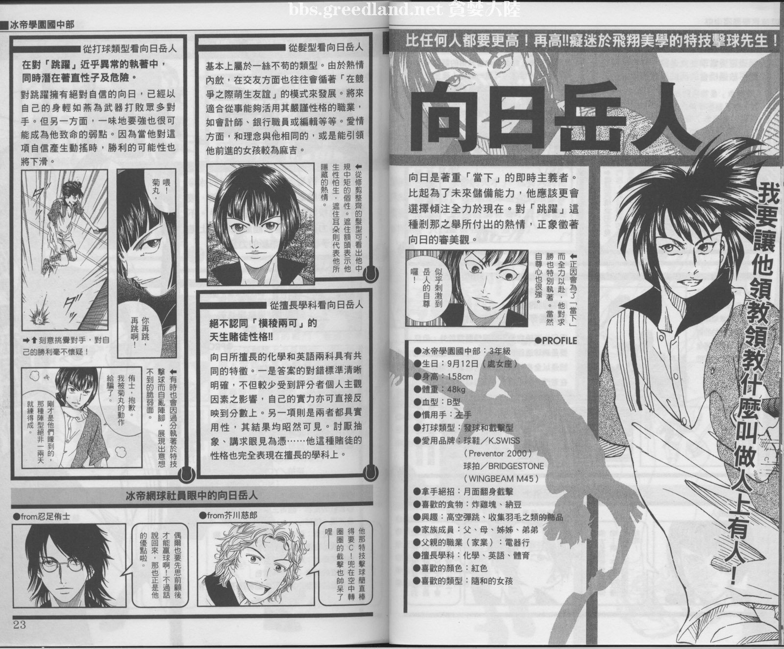 网球王子公式FANBOOK20.5