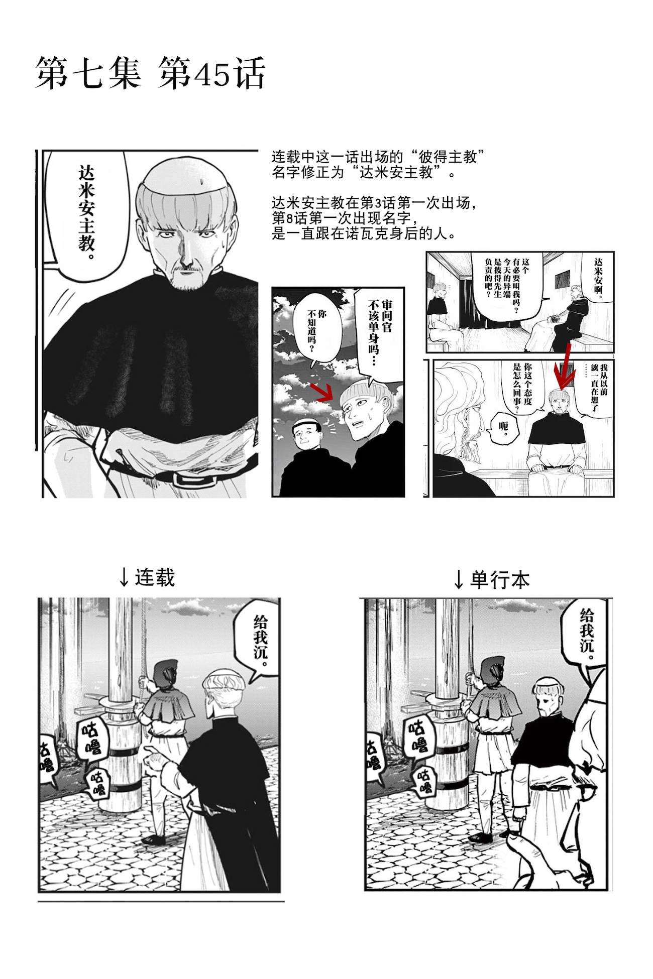 单行本修正、预告页、动画化消息