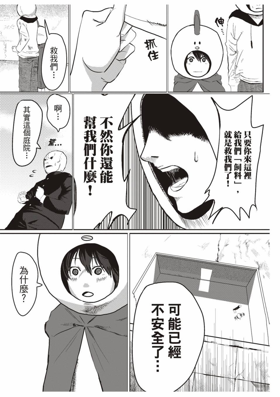 在庭院里曾有两只鸡